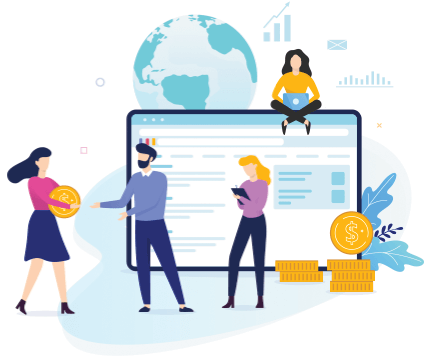 Illustration representing business growth