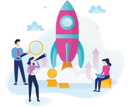 Illustration representing business acceleration