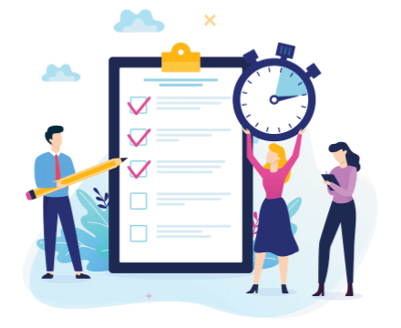 Illustration representing project planning